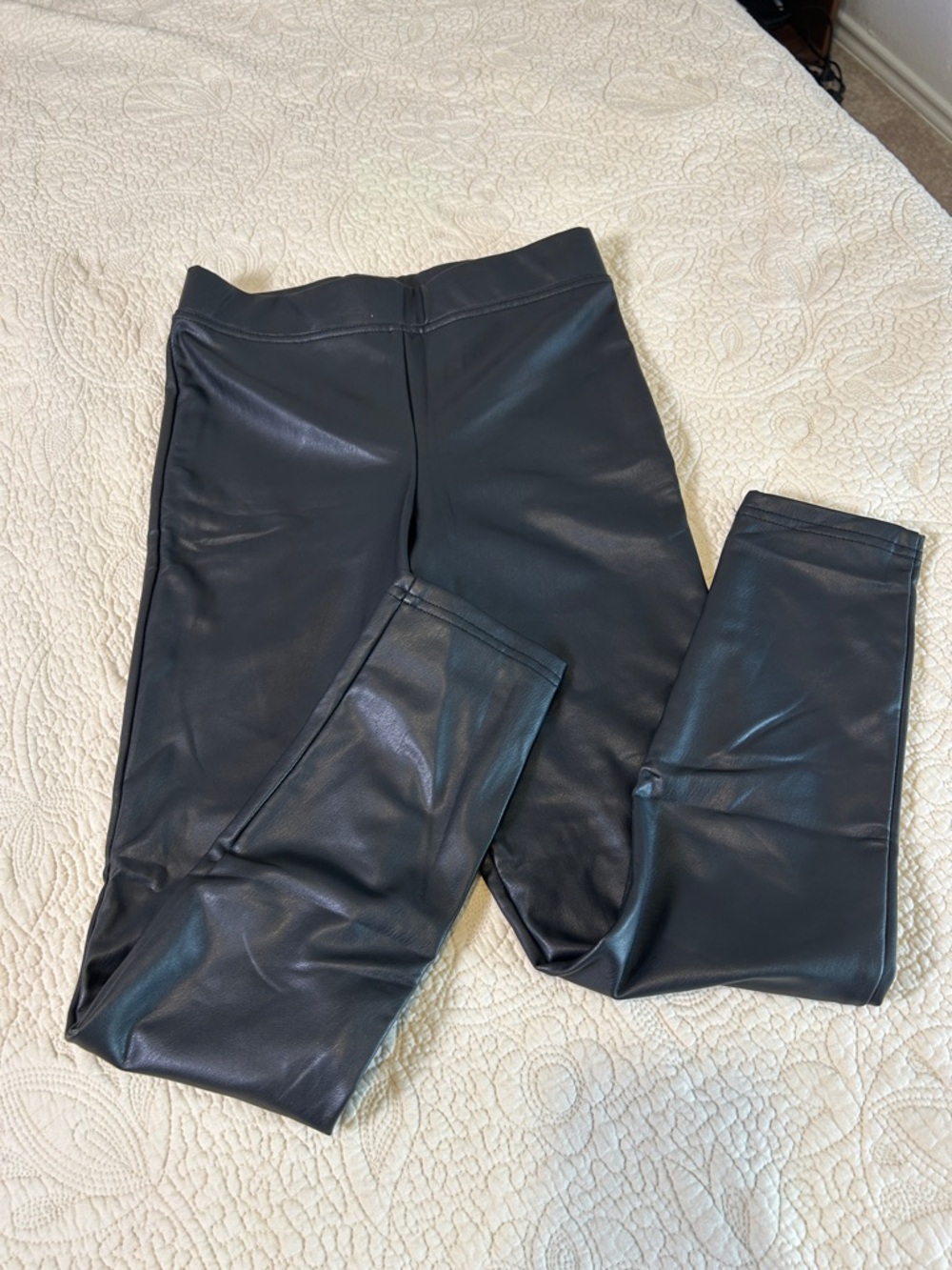 Target Black Faux Leather Girls' Leggings